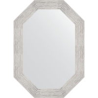 Зеркало Evoform Octagon 52х72 BY 7085 в багетной раме - Серебряный дождь 70, купить, цена, заказать, магазин, доставка, скидка, промокод, купить, цена, заказать, магазин, доставка, скидка, промокод