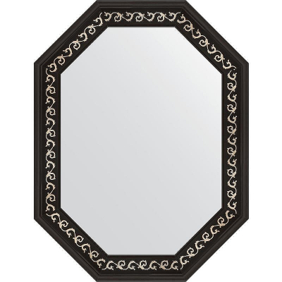 Зеркало Evoform Octagon 64x84 BY 7139 в багетной раме - Черный ардеко 81