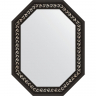 Зеркало Evoform Octagon 64x84 BY 7139 в багетной раме - Черный ардеко 81, купить, цена, заказать, магазин, доставка, скидка, промокод, купить, цена, заказать, магазин, доставка, скидка, промокод