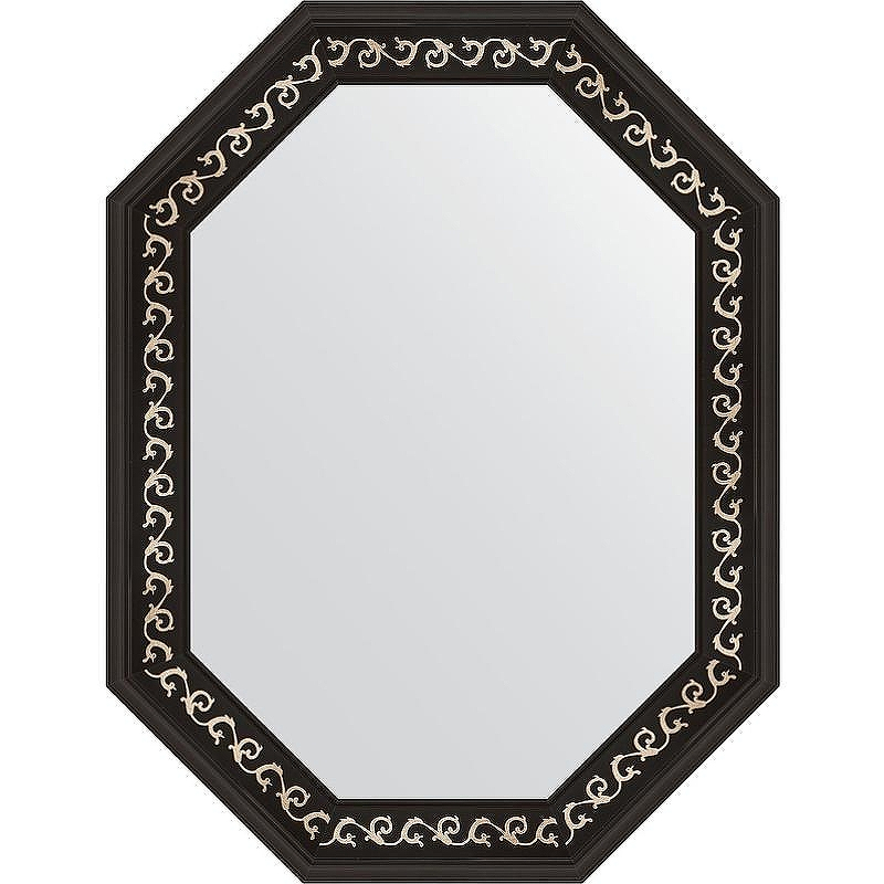 Зеркало Evoform Octagon 64x84 BY 7139 в багетной раме - Черный ардеко 81, купить, цена, заказать, магазин, доставка, скидка, промокод, купить, цена, заказать, магазин, доставка, скидка, промокод
