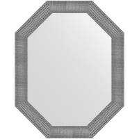 Зеркало Evoform Polygon 96х76 BY 7292 в багетной раме - Серебряная кольчуга 88, купить, цена, заказать, магазин, доставка, скидка, промокод, купить, цена, заказать, магазин, доставка, скидка, промокод