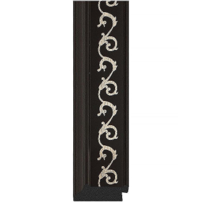 Зеркало Evoform Octagon 59х59 BY 7328 в багетной раме - Черный ардеко 81