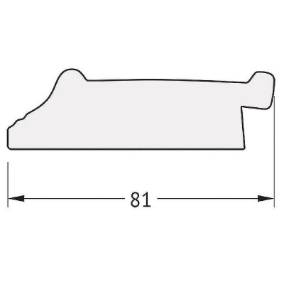 Зеркало Evoform Octagon 59х59 BY 7328 в багетной раме - Черный ардеко 81