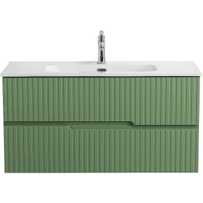 Тумба под раковину Cezares Duet-N 100 DUET-N-1000-2C-SO-PS-P подвесная Фисташковый Софт