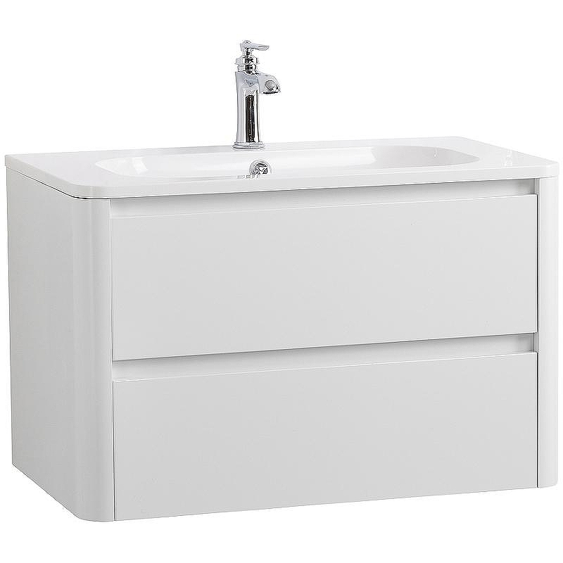 Тумба под раковину Cezares Relax 80 RELAX-800-2C-SO-BL подвесная Bianco Lucido, купить, цена, заказать, магазин, доставка, скидка, промокод, купить, цена, заказать, магазин, доставка, скидка, промокод