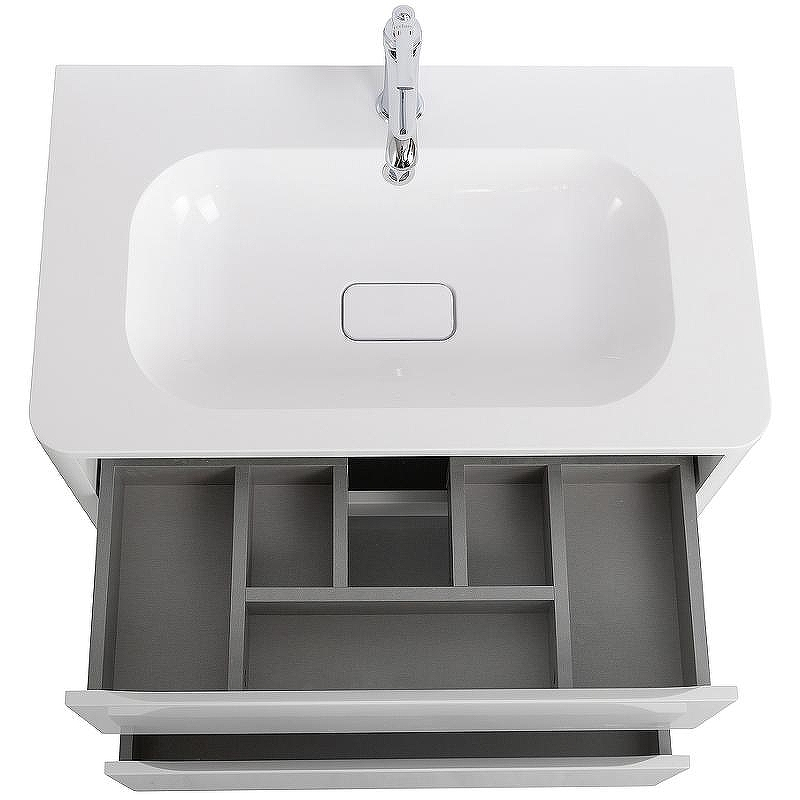 Тумба под раковину Cezares Relax 80 RELAX-800-2C-SO-BL подвесная Bianco Lucido, купить, цена, заказать, магазин, доставка, скидка, промокод, купить, цена, заказать, магазин, доставка, скидка, промокод