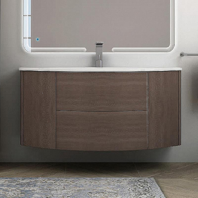 Тумба под раковину Cezares Eden 121 54408 подвесная Rovere Scuro Soft, купить, цена, заказать, магазин, доставка, скидка, промокод, купить, цена, заказать, магазин, доставка, скидка, промокод