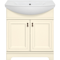 Тумба с раковиной Misty Лувр 75 УТ000005243 Слоновая кость, купить, цена, заказать, магазин, доставка, скидка, промокод, купить, цена, заказать, магазин, доставка, скидка, промокод