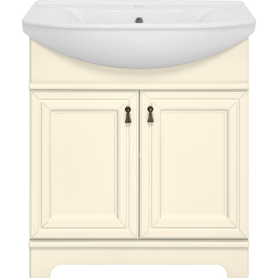 Тумба с раковиной Misty Лувр 75 УТ000005243 Слоновая кость