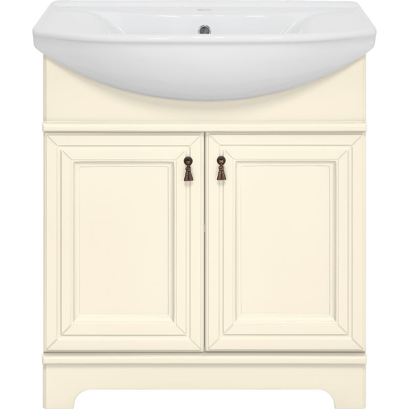 Тумба с раковиной Misty Лувр 75 УТ000005243 Слоновая кость, купить, цена, заказать, магазин, доставка, скидка, промокод, купить, цена, заказать, магазин, доставка, скидка, промокод