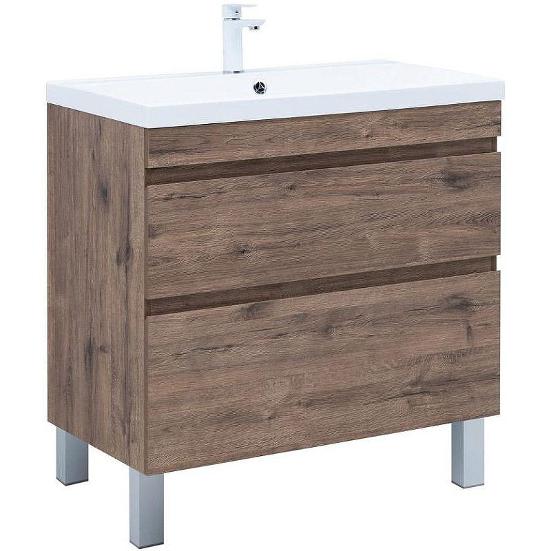 Тумба под раковину Aquanet Нота New 90 344145 Дуб веллингтон табак, купить, цена, заказать, магазин, доставка, скидка, промокод, купить, цена, заказать, магазин, доставка, скидка, промокод