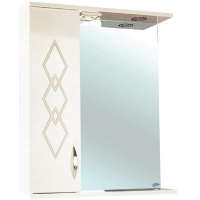 Зеркало со шкафом Bellezza Элеганс 50 L 4618606522077 с подсветкой Бежевое, купить, цена, заказать, магазин, доставка, скидка, промокод, купить, цена, заказать, магазин, доставка, скидка, промокод