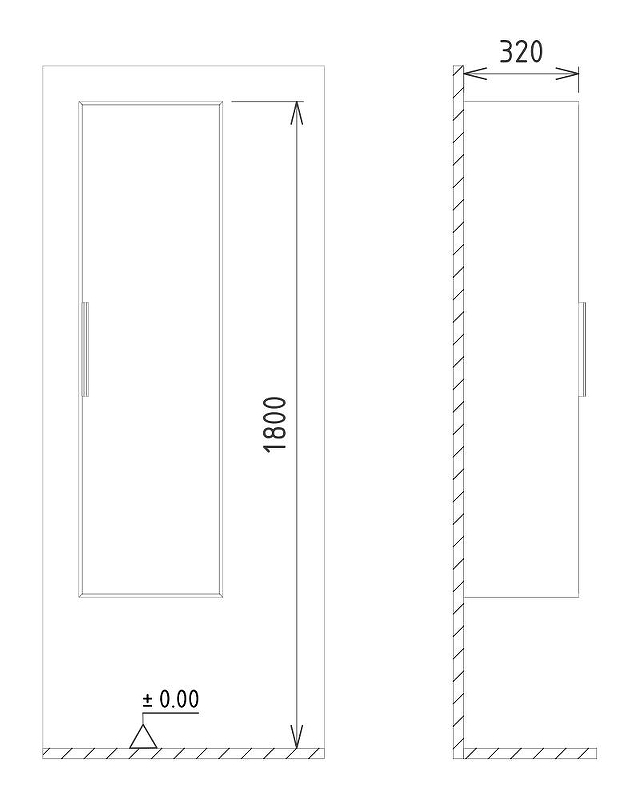 Шкаф пенал Orka Malta 40 3001299 подвесной, купить, цена, заказать, магазин, доставка, скидка, промокод, купить, цена, заказать, магазин, доставка, скидка, промокод