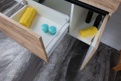 Тумба под раковину Alcora Vitale 80 95486 подвесная цвет Секвойя крем