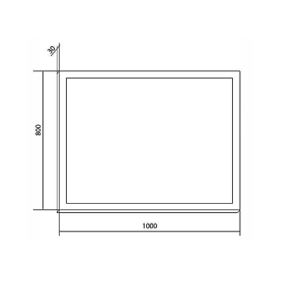 Зеркало Creto Provence 100 9-1080W Темное дерево