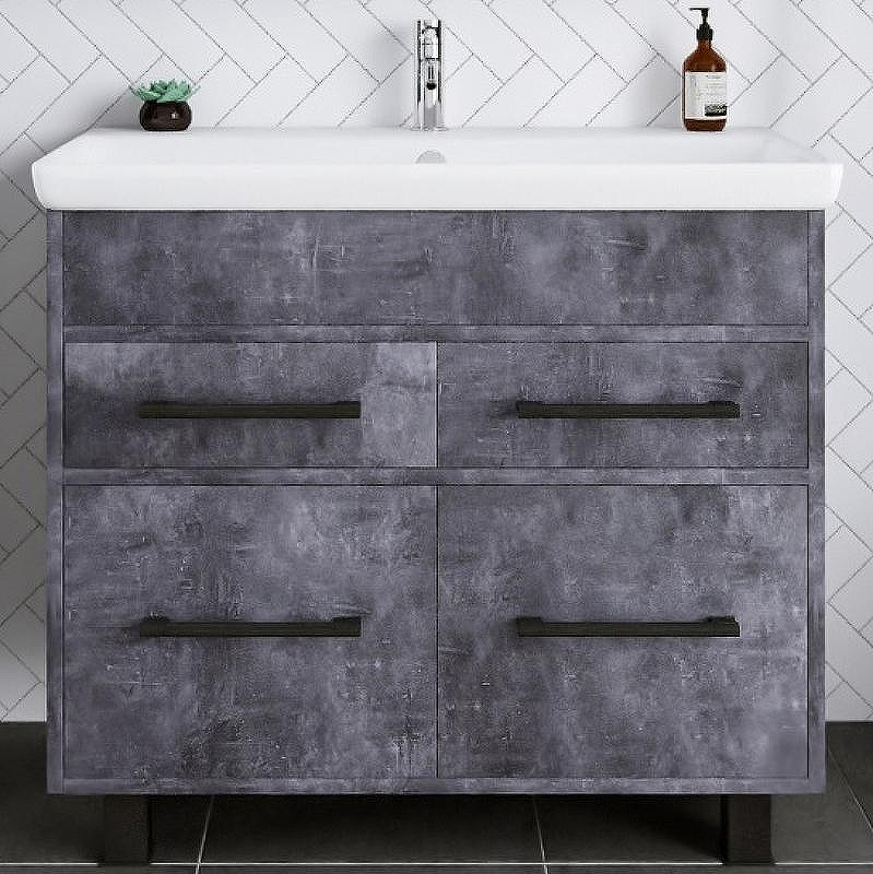 Тумба под раковину Бриклаер Чили 90 4627125415241 Цемент, купить, цена, заказать, магазин, доставка, скидка, промокод, купить, цена, заказать, магазин, доставка, скидка, промокод