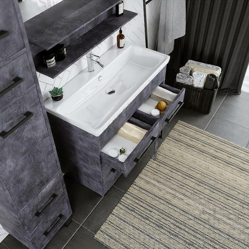 Тумба под раковину Бриклаер Чили 90 4627125415241 Цемент, купить, цена, заказать, магазин, доставка, скидка, промокод, купить, цена, заказать, магазин, доставка, скидка, промокод