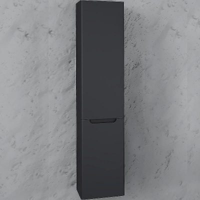 Шкаф пенал Laparet Sinergia 33 Sin.04.150/P/A подвесной Антрацит