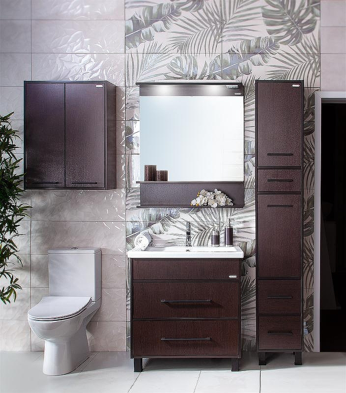 Шкаф пенал Бриклаер Чили 35 4627125415081 с бельевой корзиной Венге, купить, цена, заказать, магазин, доставка, скидка, промокод, купить, цена, заказать, магазин, доставка, скидка, промокод