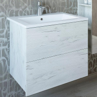 Тумба с раковиной Sanflor Чикаго 75 С16781 подвесная Дуб крафт белый, купить, цена, заказать, магазин, доставка, скидка, промокод, купить, цена, заказать, магазин, доставка, скидка, промокод