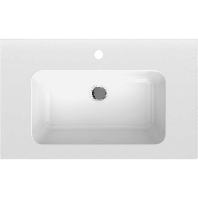 Тумба с раковиной Sanflor Чикаго 75 С16781 подвесная Дуб крафт белый