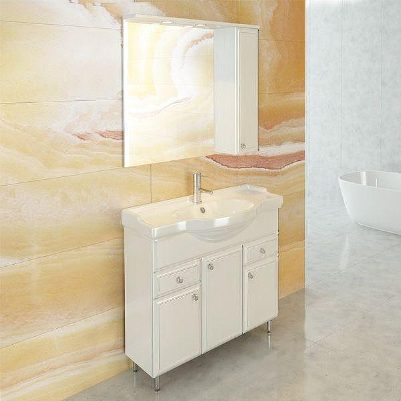 Тумба с раковиной Comforty Сочи 85 00004134639 Белая, купить, цена, заказать, магазин, доставка, скидка, промокод, купить, цена, заказать, магазин, доставка, скидка, промокод