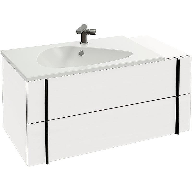 Тумба под раковину Jacob Delafon Nouvelle Vague 100 EB3031-G1C подвесная Белая глянцевая, купить, цена, заказать, магазин, доставка, скидка, промокод, купить, цена, заказать, магазин, доставка, скидка, промокод