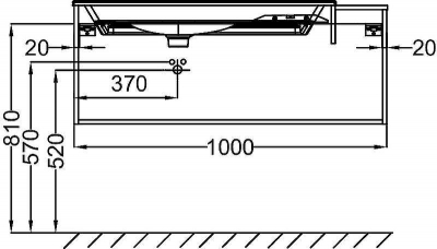 Тумба под раковину Jacob Delafon Nouvelle Vague 100 EB3031-G1C подвесная Белая глянцевая