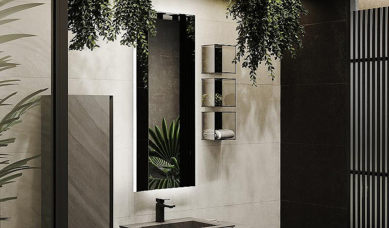 Зеркало Jorno Incline 53 Inc.02.53/P/А/JR с подсветкой с сенсорным выключателем, купить, цена, заказать, магазин, доставка, скидка, промокод, купить, цена, заказать, магазин, доставка, скидка, промокод