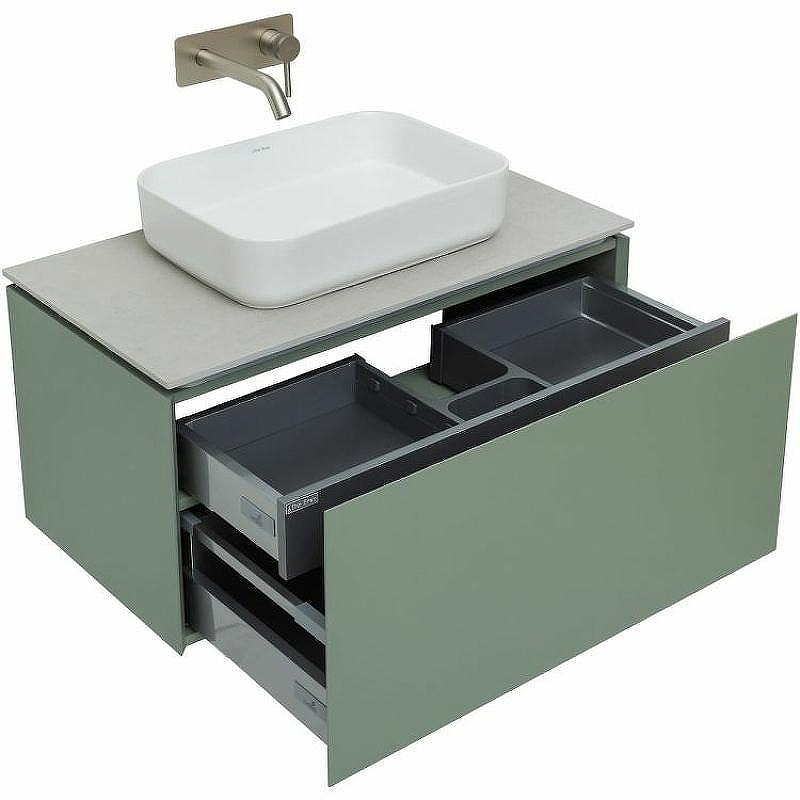 Тумба под раковину Allen Brau Infinity 85 1.21002.CGM подвесная Олива матовая, купить, цена, заказать, магазин, доставка, скидка, промокод, купить, цена, заказать, магазин, доставка, скидка, промокод