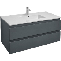 Тумба под раковину Jacob Delafon Madeleine 100 EB1318-J54 подвесная Серая матовая, купить, цена, заказать, магазин, доставка, скидка, промокод, купить, цена, заказать, магазин, доставка, скидка, промокод