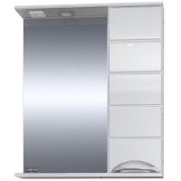 Зеркало со шкафом СанТа Родос 60 R 106016 с подсветкой Белое, купить, цена, заказать, магазин, доставка, скидка, промокод, купить, цена, заказать, магазин, доставка, скидка, промокод