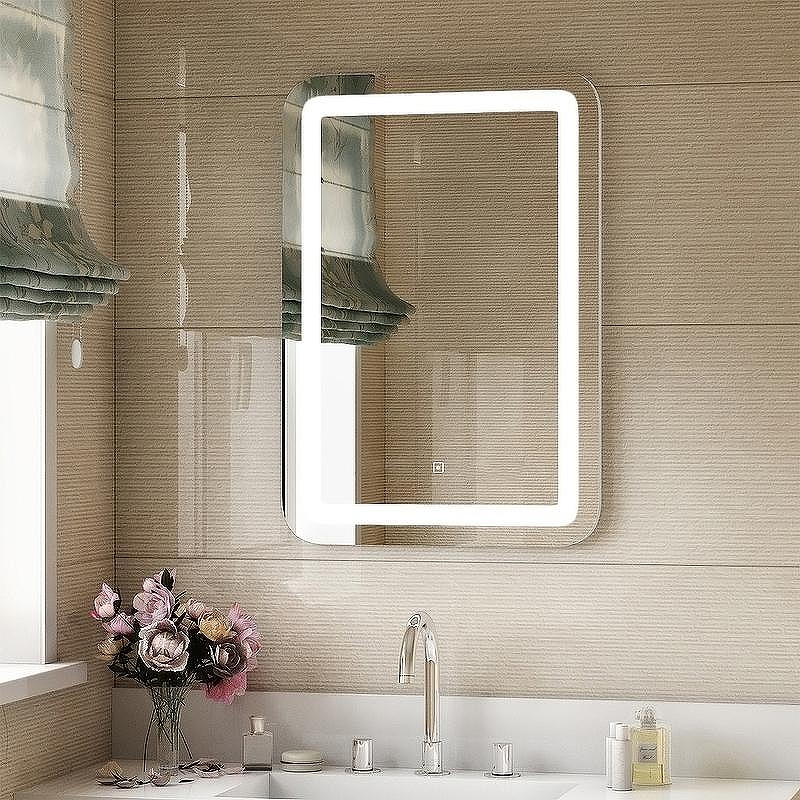 Зеркало Континент Lucia 500x700 ЗЛП1239 с подсветкой с сенсорным выключателем, купить, цена, заказать, магазин, доставка, скидка, промокод, купить, цена, заказать, магазин, доставка, скидка, промокод