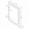 Зеркало Континент Lucia 500x700 ЗЛП1239 с подсветкой с сенсорным выключателем, купить, цена, заказать, магазин, доставка, скидка, промокод, купить, цена, заказать, магазин, доставка, скидка, промокод