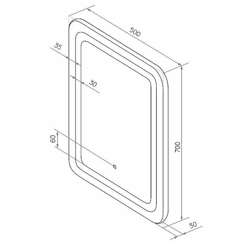 Зеркало Континент Lucia 500x700 ЗЛП1239 с подсветкой с сенсорным выключателем, купить, цена, заказать, магазин, доставка, скидка, промокод, купить, цена, заказать, магазин, доставка, скидка, промокод