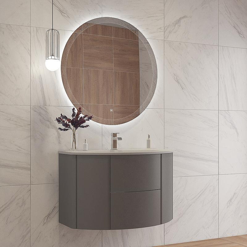 Зеркало Cezares Eco 80 CZR-SPC-ECO-800-LED-TCH с подсветкой с лазерной гравировкой и сенсорным выключателем, купить, цена, заказать, магазин, доставка, скидка, промокод, купить, цена, заказать, магазин, доставка, скидка, промокод