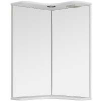 Зеркало Runo Классик 65 УТ000004163 угловое с подсветкой Белое, купить, цена, заказать, магазин, доставка, скидка, промокод, купить, цена, заказать, магазин, доставка, скидка, промокод