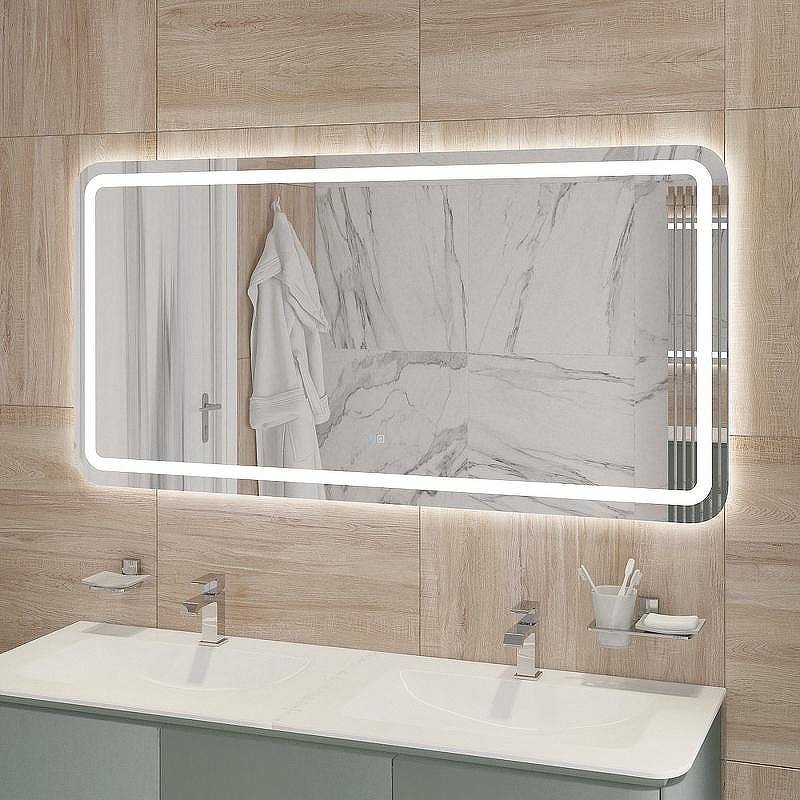 Зеркало Cezares Stylus 150 CZR-SPC-STYLUS-1500-700-TCH-WARM с подсветкой с сенсорным выключателем и подогревом, купить, цена, заказать, магазин, доставка, скидка, промокод, купить, цена, заказать, магазин, доставка, скидка, промокод