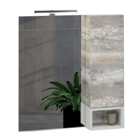 Зеркальный шкаф Comforty Турин 75 00004144198 Дуб бежевый, купить, цена, заказать, магазин, доставка, скидка, промокод, купить, цена, заказать, магазин, доставка, скидка, промокод