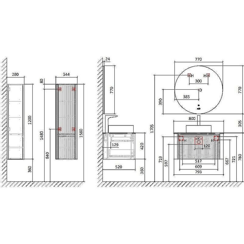 Тумба под раковину Jorno Lumino 80 Lum.01.80/P/W/JR подвесная Белая, купить, цена, заказать, магазин, доставка, скидка, промокод, купить, цена, заказать, магазин, доставка, скидка, промокод