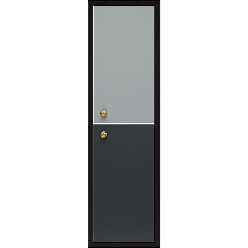 Шкаф пенал Brevita 50 Shades of Grey Кристиан 35 R Кри-05035-01-01П подвесной Черный матовый Серый матовый, купить, цена, заказать, магазин, доставка, скидка, промокод, купить, цена, заказать, магазин, доставка, скидка, промокод