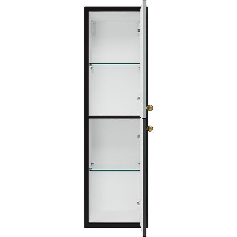 Шкаф пенал Brevita 50 Shades of Grey Кристиан 35 R Кри-05035-01-01П подвесной Черный матовый Серый матовый, купить, цена, заказать, магазин, доставка, скидка, промокод, купить, цена, заказать, магазин, доставка, скидка, промокод