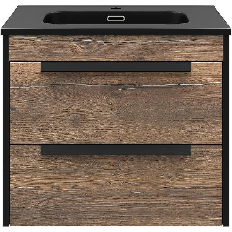 Тумба с раковиной Brevita Monsour 60 УТ000015277 подвесная Дуб Галифакс олово Черный кварц, купить, цена, заказать, магазин, доставка, скидка, промокод, купить, цена, заказать, магазин, доставка, скидка, промокод