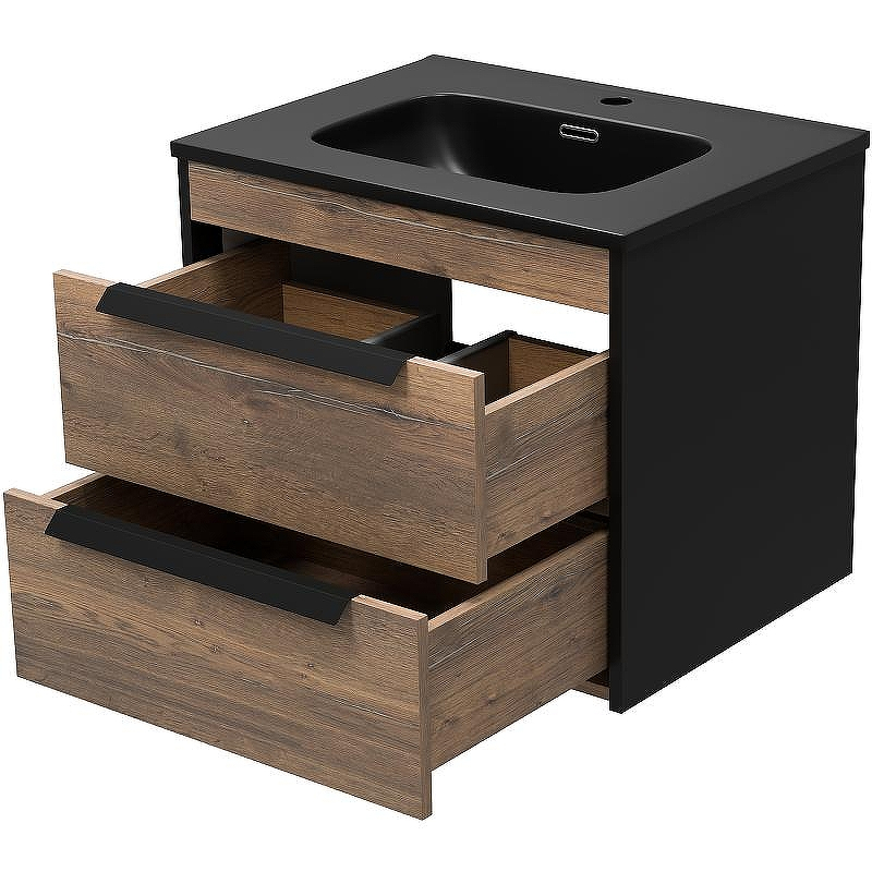 Тумба с раковиной Brevita Monsour 60 УТ000015277 подвесная Дуб Галифакс олово Черный кварц, купить, цена, заказать, магазин, доставка, скидка, промокод, купить, цена, заказать, магазин, доставка, скидка, промокод