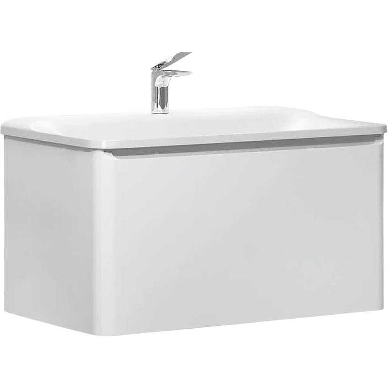 Тумба под раковину Raval Welto 80 Wel.01.80/P/W/RL подвесная Белая, купить, цена, заказать, магазин, доставка, скидка, промокод, купить, цена, заказать, магазин, доставка, скидка, промокод