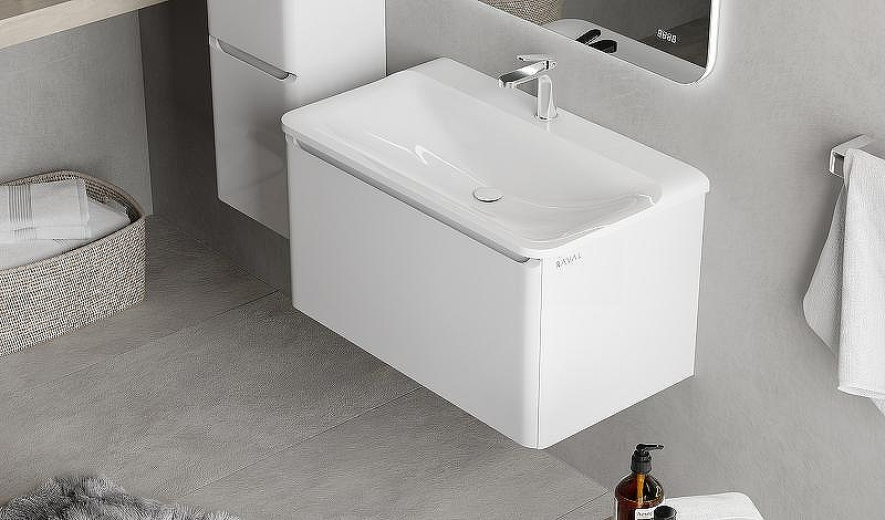 Тумба под раковину Raval Welto 80 Wel.01.80/P/W/RL подвесная Белая, купить, цена, заказать, магазин, доставка, скидка, промокод, купить, цена, заказать, магазин, доставка, скидка, промокод