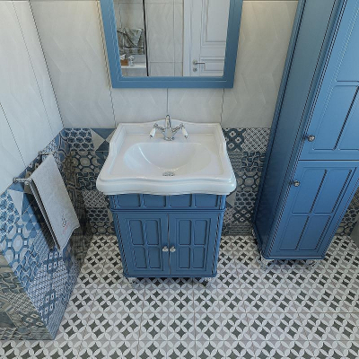 Тумба под раковину Caprigo Borgo 60 33410-B136 Синяя матовая