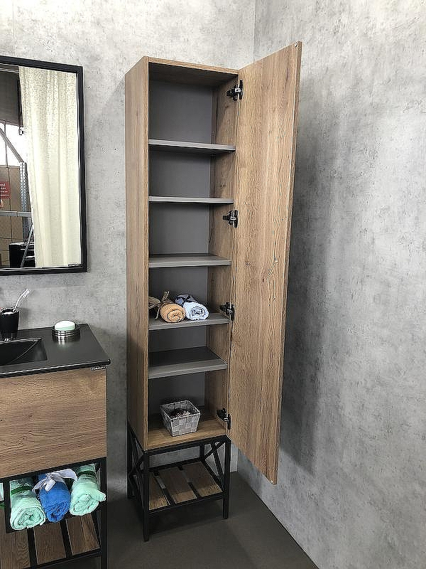 Шкаф пенал Comforty Бредфорд 40 00004148004 Дуб темный, купить, цена, заказать, магазин, доставка, скидка, промокод, купить, цена, заказать, магазин, доставка, скидка, промокод