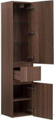 Шкаф пенал Aquanet Нью-Йорк 35 R 203956 подвесной Орех