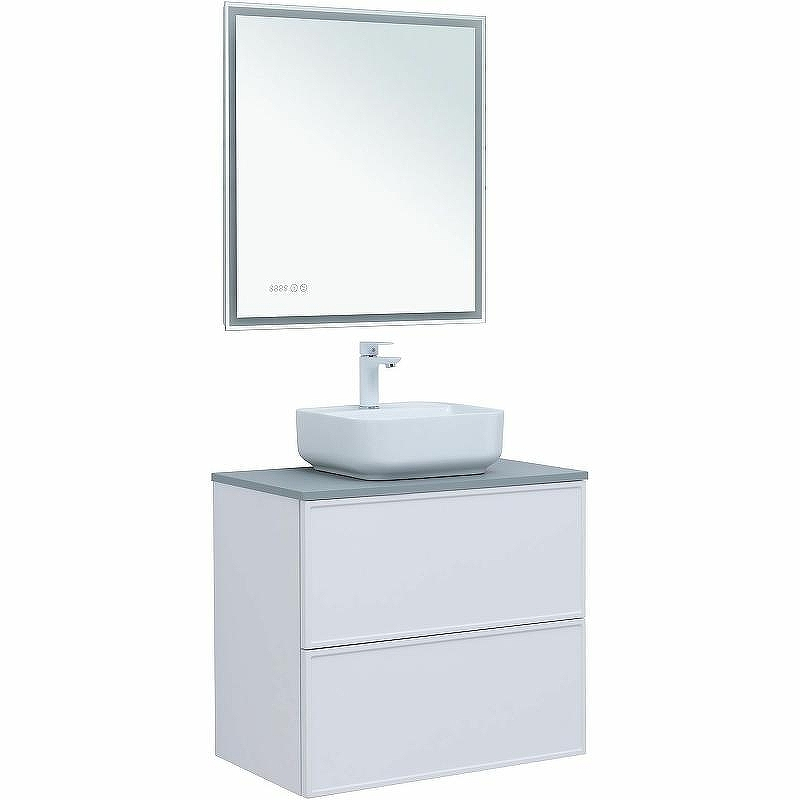 Тумба под раковину Aquanet Арт 75 313255 подвесная Белая матовая, купить, цена, заказать, магазин, доставка, скидка, промокод, купить, цена, заказать, магазин, доставка, скидка, промокод